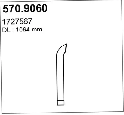 Auspuffrohr ASSO 570.9060