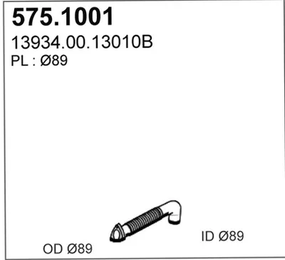 Auspuffrohr ASSO 575.1001