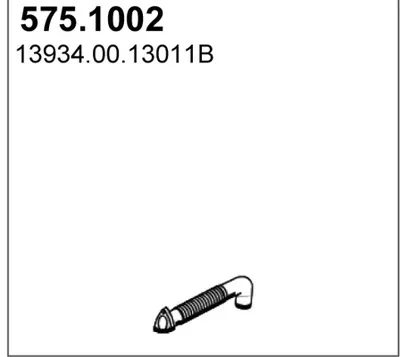 Auspuffrohr ASSO 575.1002