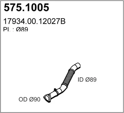 Auspuffrohr ASSO 575.1003