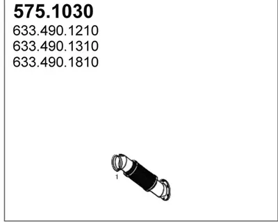Auspuffrohr ASSO 575.1030
