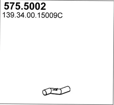 Auspuffrohr ASSO 575.5002