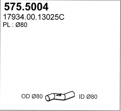 Auspuffrohr ASSO 575.5004