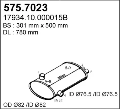 Zentral- und Oberschalldämpfer ASSO 575.7023