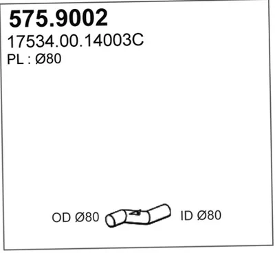 Auspuffrohr ASSO 575.9002