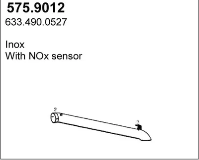 Auspuffrohr ASSO 575.9012