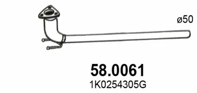 Auspuffrohr ASSO 58.0061