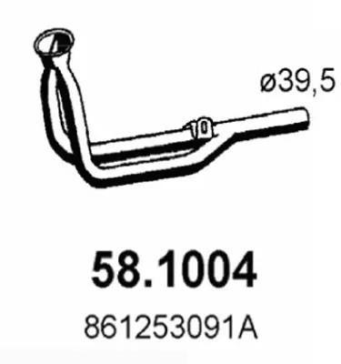 Auspuffrohr Vw SCIROCCO · Vw DERBY · Vw POLO II