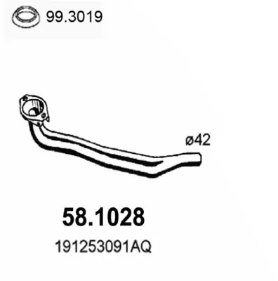 Auspuffrohrsitz TOLEDO I · Vw PASSAT B3/B4 · Vw PASSAT B3/B4 Variante