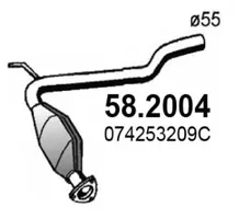 Vorne Schalldämpfer Vw TRANSPORTER T4 Bus · Vw TRANSPORTER T4 Van · Vw TRANSPORTER T4 Plattform/Chassis (70E, 70L, 70M, 7DE, 7DL, 7D)