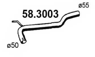 Auspuffrohr Vw TRANSPORTER T4 Bus · Vw TRANSPORTER T4 Van · Vw TRANSPORTER T4 Plattform/Chassis (70E, 70L, 70M, 7DE, 7DL, 7D)