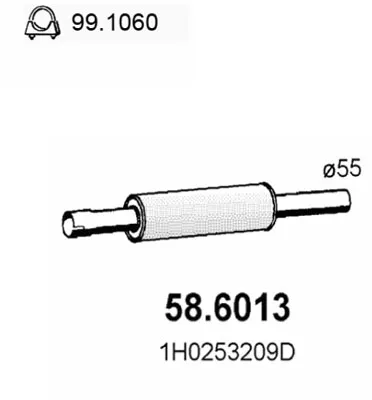 ASSO 58.6013 Medienschalldämpfer