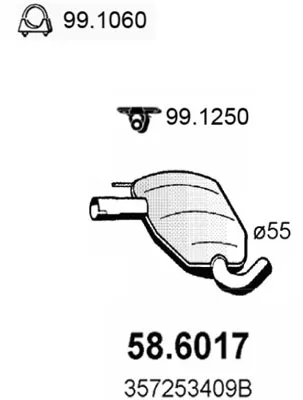 Schalldämpfer Vw PASSAT B3/B4 · Vw PASSAT B3/B4 Variante
