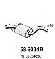 ASSO 58.6034B Medienschalldämpfer