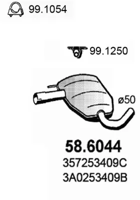Schalldämpfer Vw PASSAT B3/B4 · Vw PASSAT B3/B4 Variante
