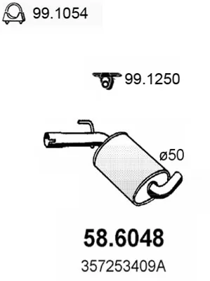 Schalldämpfer Vw PASSAT B3/B4 · Vw PASSAT B3/B4 Variante