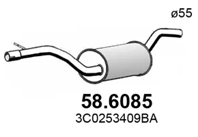 Schalldämpfer Vw PASSAT B6 · Vw PASSAT B6 Variante · Vw PASSAT CC B6