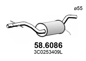 Mittelschalldämpfer Vw PASSAT B6 · Vw PASSAT B6 Variante