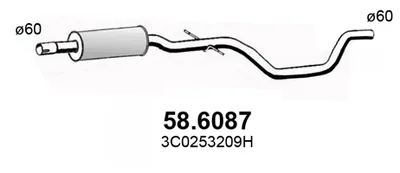Schalldämpfer Vw PASSAT B6 · Vw PASSAT B6 Variante · Vw PASSAT CC B6