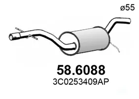 Schalldämpfer Vw PASSAT B6 · Vw PASSAT B6 Variante · Vw PASSAT CC B6