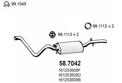 Endschalldämpfer Vw JETTA I
