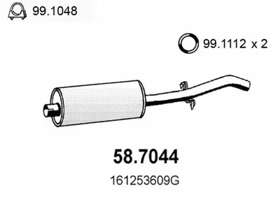 Endschalldämpfer Vw JETTA I