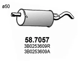 Schalldämpfer Vw PASSAT B5 · Vw PASSAT B5 Variante · Vw PASSAT B5.5
