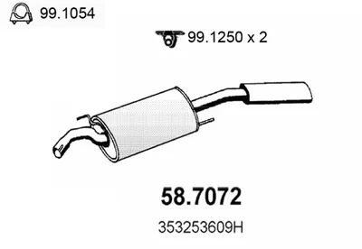 Schalldämpfer Vw PASSAT B3/B4 · Vw PASSAT B3/B4 Variante