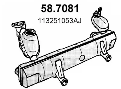 Schalldämpfer Vw KAEFER · Vw KARMANN GHIA Coupe · Vw KAEFER Cabrio