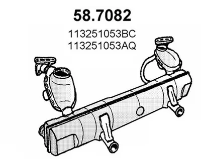 Schalldämpfer Vw KAEFER · Vw KARMANN GHIA Coupe · Vw KAEFER Cabrio