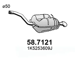 Schalldämpfer Vw JETTA III · Vw GOLF V Variante · Vw GOLF VI Variante