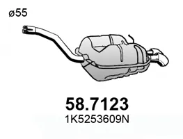 Schalldämpfer Vw JETTA III · Vw GOLF V Variante · Vw GOLF VI Variante