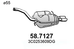 Schalldämpfer Vw PASSAT B6 · Vw PASSAT B6 Variante · Vw PASSAT CC B6
