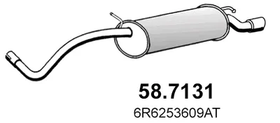 Schalldämpfer hinten Audi A1 · Audi A1 Sportback · Vw POLO V