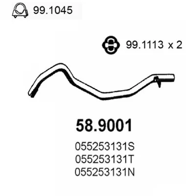 Abgasleitung Vw PASSAT B1 · Vw PASSAT B1 Variante
