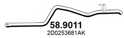 Abgasleitung Vw LT 28-35 II Bus · Vw LT 28-46 II Van · Vw LT 28-46 II Plattform/Chassis