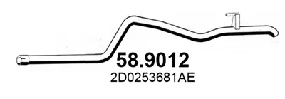 Abgasleitung Vw LT 28-35 II Bus · Vw LT 28-46 II Van · Vw LT 28-46 II Plattform/Chassis