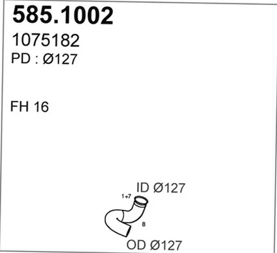 Auspuffrohr ASSO 585.1002