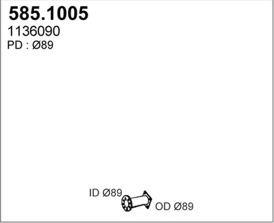 Auspuffrohr ASSO 585.1005
