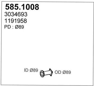 Auspuffrohr ASSO 585.1008