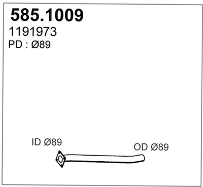 Auspuffrohr ASSO 585.1009