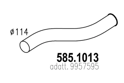 Auspuffrohr ASSO 585.1013
