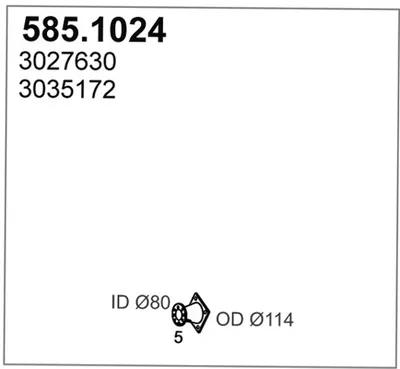 Auspuffrohr ASSO 585.1024