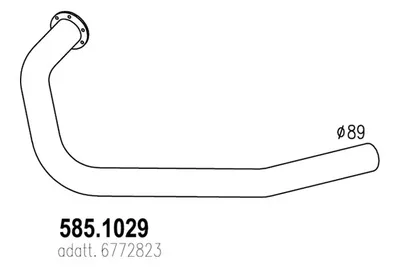 Auspuffrohr ASSO 585.1029