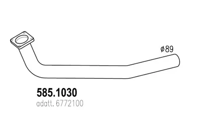 Auspuffrohr ASSO 585.1030