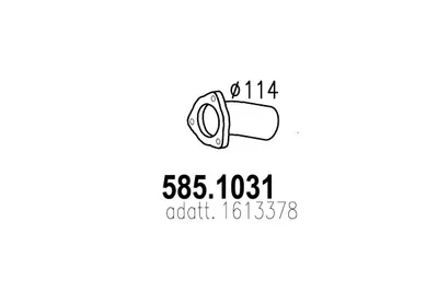 Auspuffrohr ASSO 585.1031