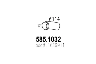 Auspuffrohr ASSO 585.1032