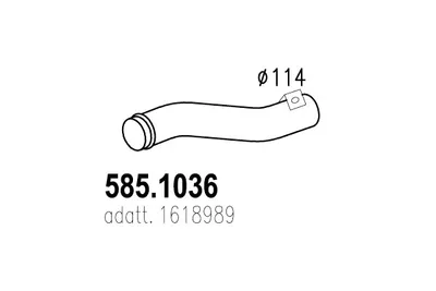 Auspuffrohr ASSO 585.1036