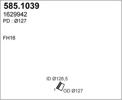 Auspuffrohr ASSO 585.1039