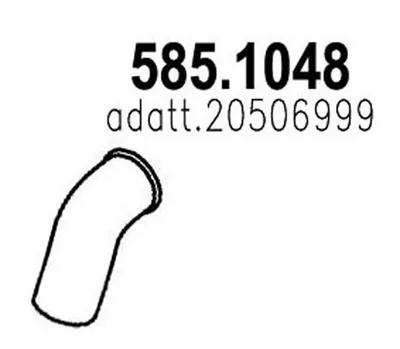 Auspuffrohr ASSO 585.1048